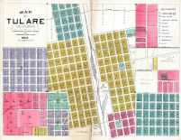 Tulare City Map, Tulare County 1892